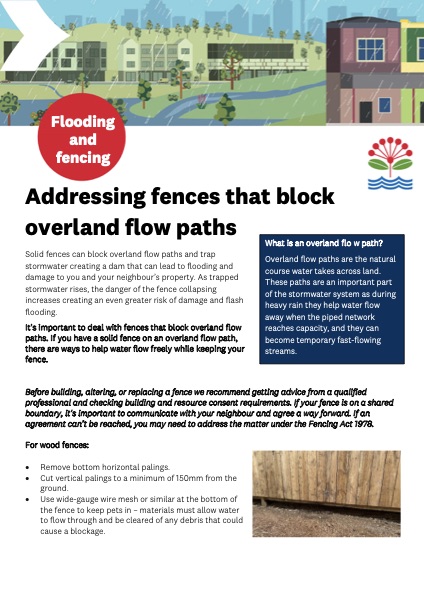 Cover of Overland flow paths and fences